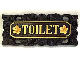 ドアプレート「TOILET」